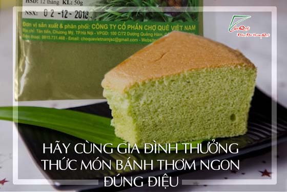 Cách làm bánh Chiffon lá dứa